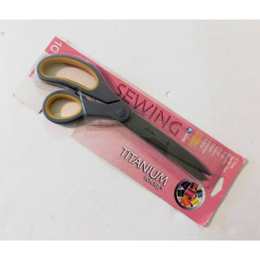 Titanium Bonded Sewing Quilting Shears 10 Inches Durable Sharp Titanium Blades - Picture 4 of 4